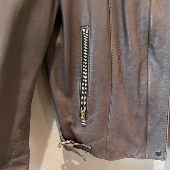 ZARA LEATHER JACKET - Picture 4 of 9